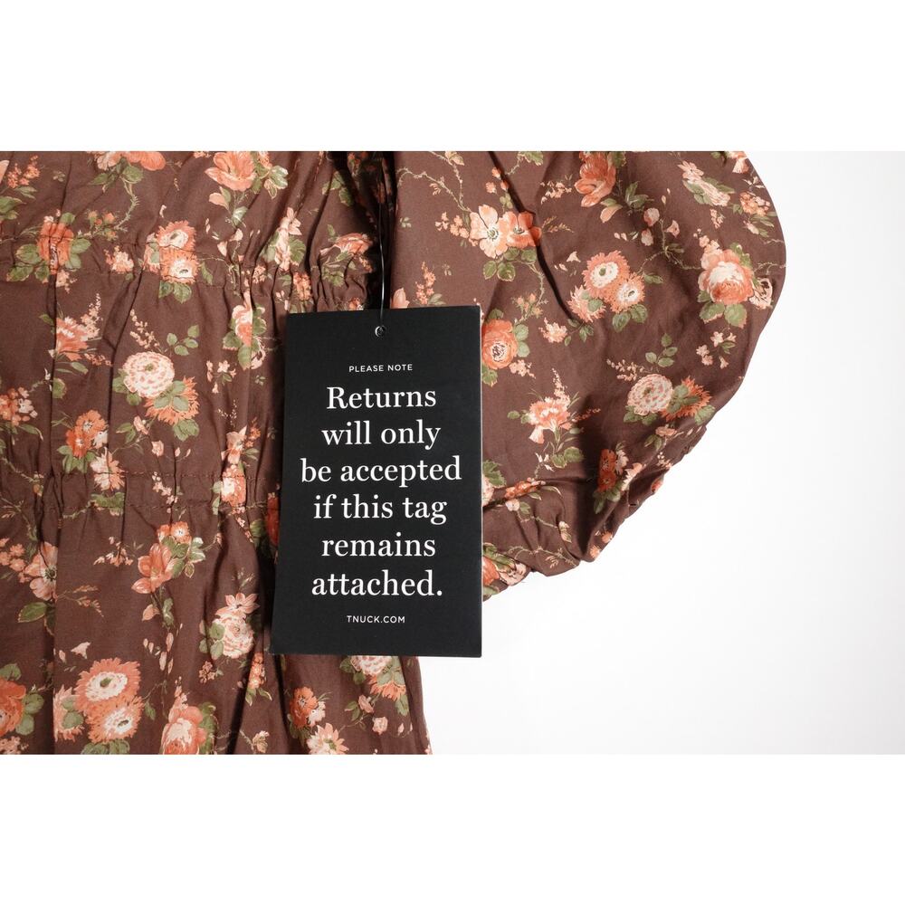 NWOT Tuckernuck Brown Floral Midi Dress x Shea McGee - Picture 6 of 12